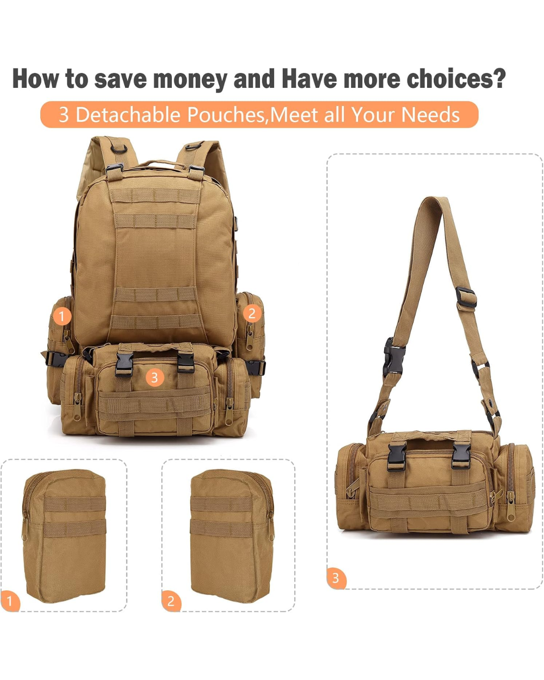 Mochila Táctica De Supervivencia